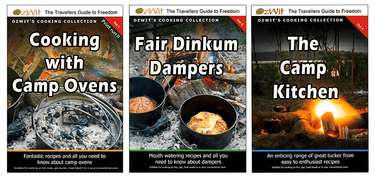 Camp oven cook books, camp oven cooking, Cooking With Camp Ovens, Fair Dinkum Dampers, OzWit, The Camp Kitchen